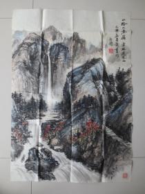 陕西老画家 赵怡园（1928-2007）山水画