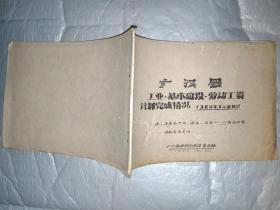 广汉县工业、基本建设、劳动工资计划完成情况(1960年1月-9月份)横32开