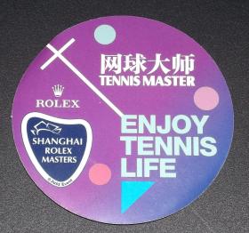 上海 ATP 1000 网球大师赛 网球大师 官方圆形 赛徽 小贴纸 现货