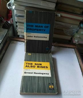 外文原版 THE MAN OF PROPERTY A NOVEL John Galsworthy*THE SUN ALSO RISES Erneet HemingWay两本合售
