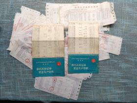 1994年金华市信托投资股份委托买卖资金专户存折2本、1996年1997年上海证券中央登记结算公司买卖股票单计67张、金信公司证券交易部买卖股票单计9张【2本+67张+9张合售】