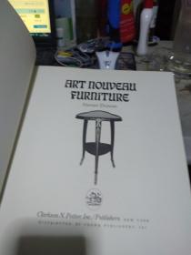 英文原版精装老家具画册 Art nouveau furniture--alastair duncan