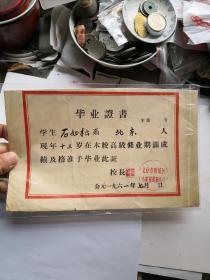 1961年北京地区奖状