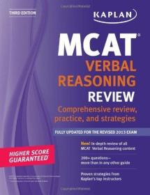 Kaplan MCAT Premier Complete 5-book Subject Review （带塑封）