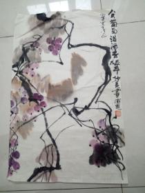 萧县美术家协会副主席安微著名画家李可染的大弟子刘德超作品3平尺保真