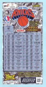 中国体育彩票120130247（10-8）NBA球队·纽约尼克斯队，面值20元，国家体育总局体育彩票管理中心发行