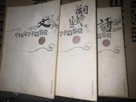 中国文学名篇鉴赏 诗卷、词赋卷、文卷 三卷全