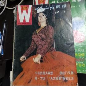 世界知识画报1986年1、2、4、6、7、8、10、11、12共计九本合售
