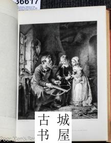 稀缺《艺术期刊 》大量钢板画，1871年出版，超大开本，皮面精装32,5 x 25cm