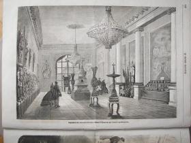 1861年法文画报：有清代咸丰年北京风情等大幅雕版画多幅