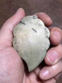 温润白铜叶型墨盒（不议价）