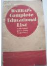 1937年 英國 哈拉普完整教育名單，外文書籍，32开