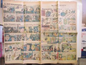 1959年外文原版彩色漫画报纸一期 1959年4月12 THE SUNDAY CHRONICLE 4开4版