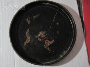 民国伪满洲时期 日本 麒麟漆盘，尺寸24-2.3cm
