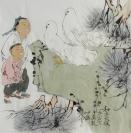 中国艺术研究院终身研究员，【范曾】  和平之歌图