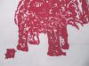 木刻拓片一幅  大象驮小象  整体尺寸67/39厘米