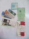 各旅游景点 老门票10张、烟标2张（翡翠.郴州）、79年年历卡一张 合售