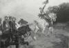 1901年木口木刻版画《胜利的喜悦》41×28厘米
