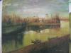上海著名油画家周本义木板风景油画 50/60厘米 画的漂亮 签名为Z.B.Y1 96