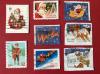 美国卡通邮票《圣诞快乐》（8张不同，盖销票）