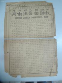 民国报纸-河南注音白话报 一张 1933年第58号 有时事要闻-青藏谈判决裂 藏军再犯青海、蒋汪将北上劳军等内容 8开4版