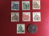 1964年联邦德国《12世纪著名建筑  雕刻版》邮票（盖销票，7张不同）