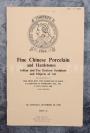 1958年 英国佳士得拍卖行印制 《Fine Chinese Porcelain and Hardstones Indian and Far Eastern Sculpture and Objects of Art（中国瓷器、印度与远东地区雕塑等艺术品）》拍卖图录英文版 平装一册 HXTX109787