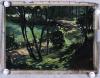 著名油画家 陈宇波 1980年油画作品《初夏之晨》一幅 （背有铅笔速写构图小样，托片，尺寸：51*38cm） HXTX117916