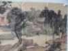 当代著名画家  中国美术家协会会员，中国画研究院专业画家 范杨  无款山水画一幅尺寸47*80厘米 书法97*6厘米一幅 （保真）