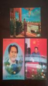 朝鲜 1993年毛泽东诞辰100周年彩色立体光栅纪念 邮资明信片6全