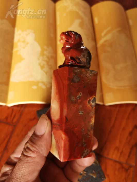寿山石螭虎钮方章@@@@@金大师免费定刻藏书章、姓名章、斋馆别号章（六字以内）@@@@@免费赠送定制锦盒@@全国包邮@@编号J012