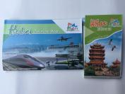 湖北旅游地图  中文版+英文版 各一张 共两张合拍
