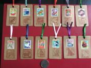 迷你书签   《十二生肖（1996—2007）》（整套12枚，日本卡通生肖邮票12张，生肖印章12个！多种元素组合的书签！送给小朋友的礼物！）