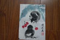 屠传法设色花卉小品之三