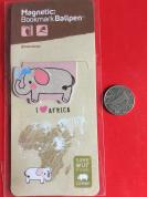 韩国创意磁性书签  大象(1支装)+迷你圆珠笔书夹0.8笔芯