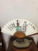江湖儿女 林泉真迹 赠送精美扇套 八寸折扇【戏曲人物水墨画】