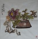 中国书画研究院梁老师.富贵吉祥.尺寸约68cm*68cm.宣纸画芯1.赠送作品集彩页。拍卖区更多作品敬请关注。