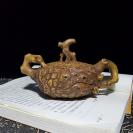 宜兴原矿段泥树根壶精品收藏茶壶茶具