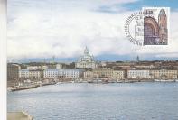 【外国邮品 芬兰1988年邮票国际邮展建筑 极限片】