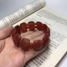 天然红玛瑙手排