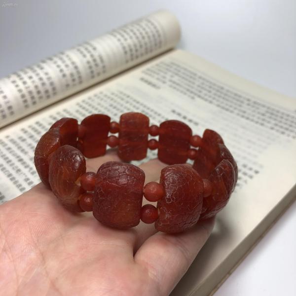天然红玛瑙手排