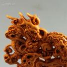 精品崖柏精雕飞龙在天摆件
