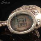 收藏老铜器黄铜龙茶壶摆件