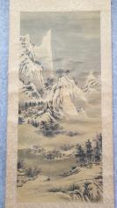 Z 761号 回流的绢本名家（嘉道）手绘雪景山水