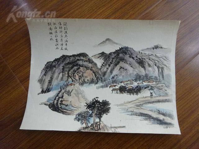 黄宾虹学生,常州藉著名老画家方.正国画水粉画油画（无款）之十八