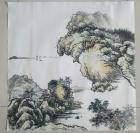 手绘写意山水画