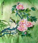 名家丁惠兴花鸟一幅画芯未裱【纯手绘】
