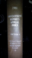 1981  G0VERNMENT  REP0RTS  ANNUAL  INDEX  SECTI0N 5