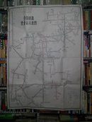 全国铁路营业站示意图(全开1976一版一印品好图面近十品，背面有一片脏)