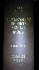 1983  GOVERNMENT  REPORTS  ANNUAL  INDEX  SECTlON   4